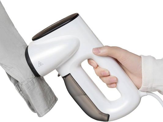 Plancha de Vapor Vertical Portátil de Mano – 370ml con Adaptador Universal para Viajes